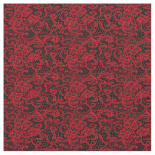 Tecido Bonito Delicate Red Lace