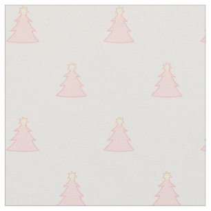 Tecido Bonito e bonito Natal Rosa