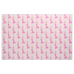 Tecido Bonito fantasia rosa Sereia Padrão