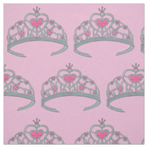 Tecido Bonito Joia Rosa, Princesa Tiara Coroa Royalties G