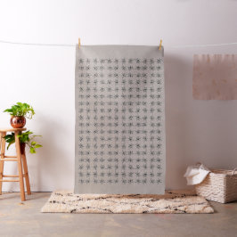 Tecido Bonito Lily Ink Art Pattern Linen