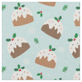 Tecido Bonitos casamentos de Natal em azul claro