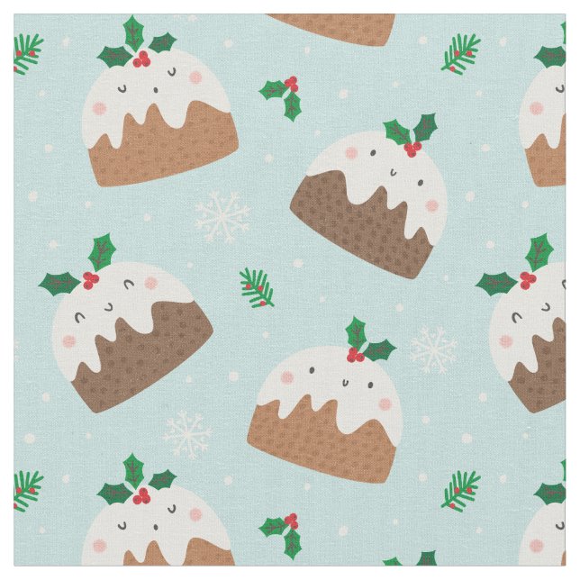 Tecido Bonitos casamentos de Natal em azul claro (Detalhe)