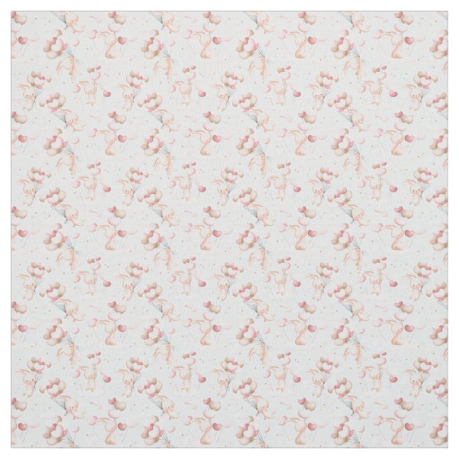 Tecido Bonitos com balões (Modelo)