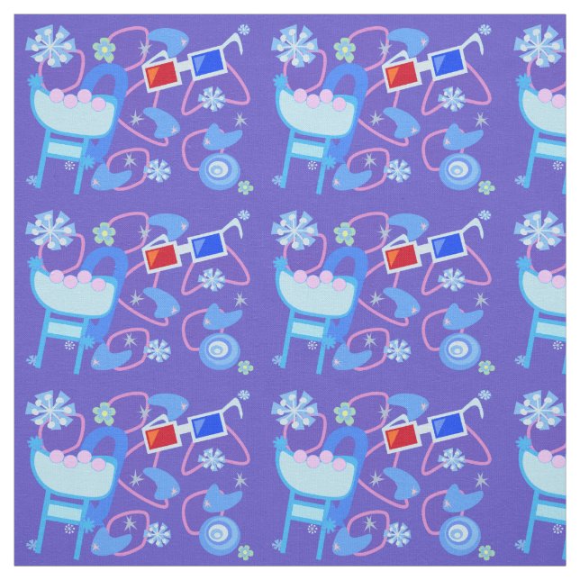 Tecido Boomerangs de diversão 3-D Anos 50 Óculos retrorre (Modelo)