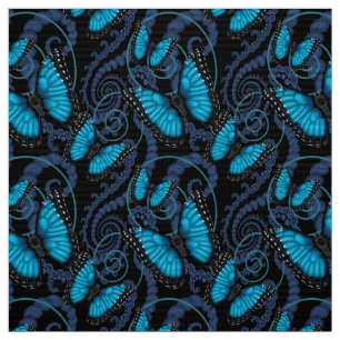 Tecido Borboleta azul de Morpho