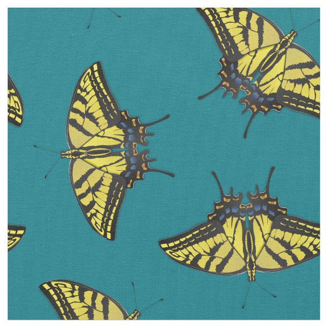 Tecido Borboleta-Borboleta-do-Tigre Oriental (Detalhe)