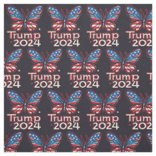 Tecido Borboleta Cute Donald Trump 2024 Meninas