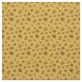 Tecido Borboleta Dourada tropical tropical de luxo