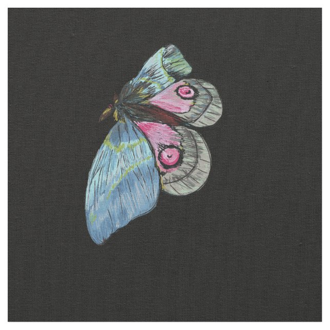 Tecido Borboleta exótica (Detalhe)