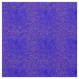 Tecido Borboleta Floral Natural Azul e Moderna