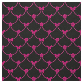 Tecido Borboleta Floral Natural Rosa Moderna de Luxo