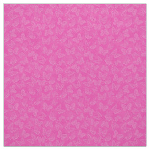 Tecido Borboleta Floral Natural Rosa Moderna de Luxo