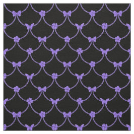 Tecido Borboleta Floral Natural Roxa Moderna de Luxo