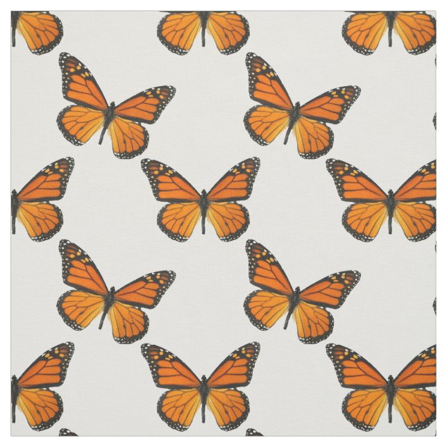 Tecido Borboleta Monarca (Modelo)