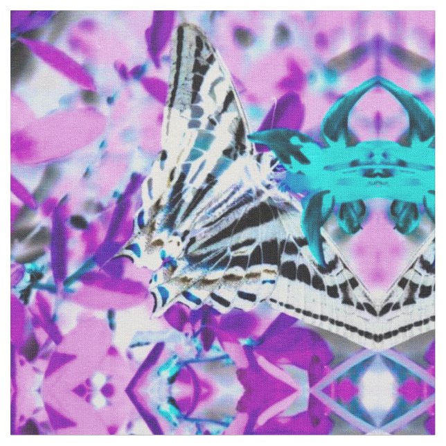 Tecido Borboleta Rosa (Detalhe)