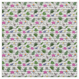 Tecido Borboleta Tropical Natural de Luxo Moderna