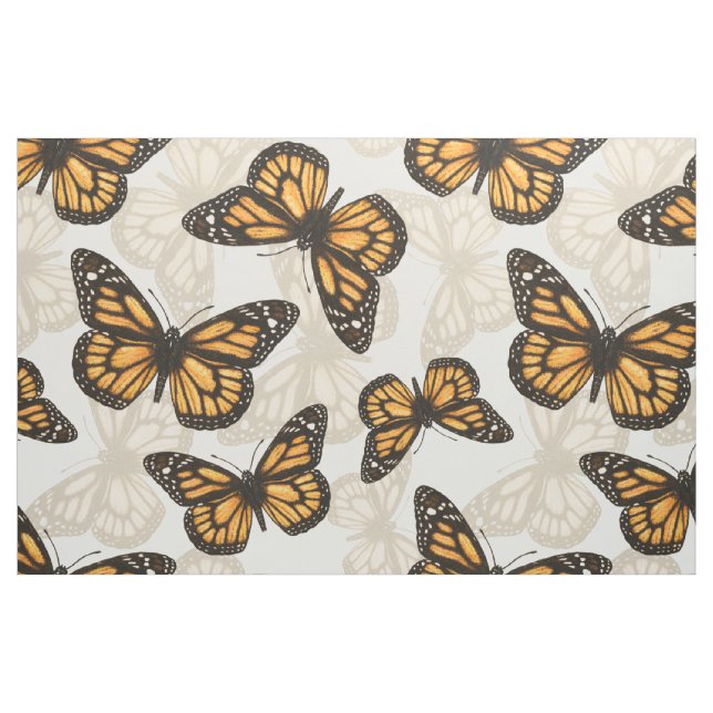 Tecido Borboletas de monarca (Fat Quarter)