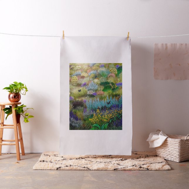 Tecido Borboletas tocando no campo (In Situ)