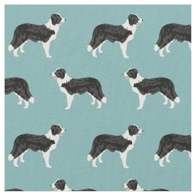 Tecido Borda Collie azul claro (Detalhe)