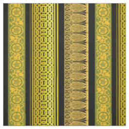 Tecido Bordas Retroativas em Dourado
