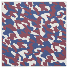 Tecido Borgonha, Camo Azul e Branco