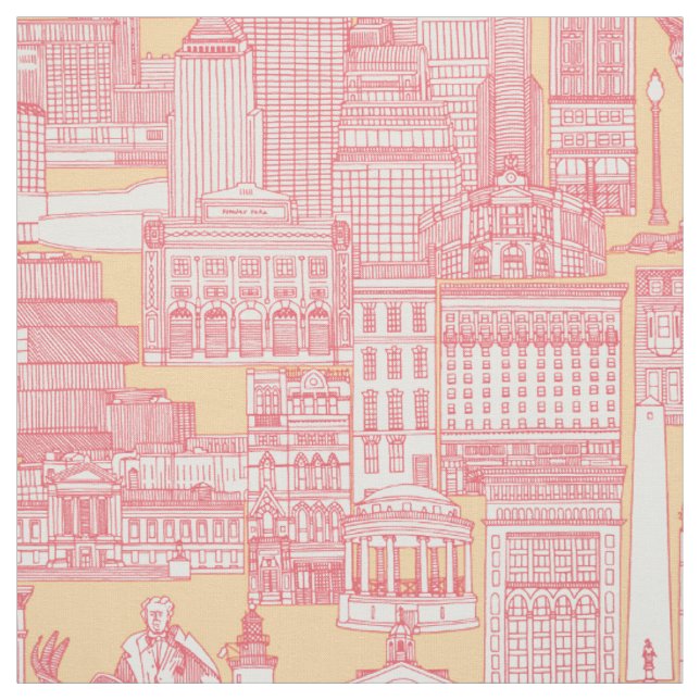 Tecido Boston toile rosa mel (Modelo)