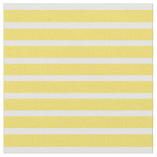 Tecido Botão de ouro amarelo & multa branca listrada