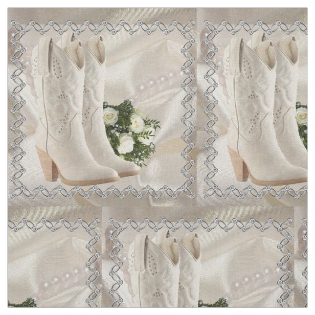 Tecido Botas de vaqueiro do casamento ocidental com Tecid (Modelo)