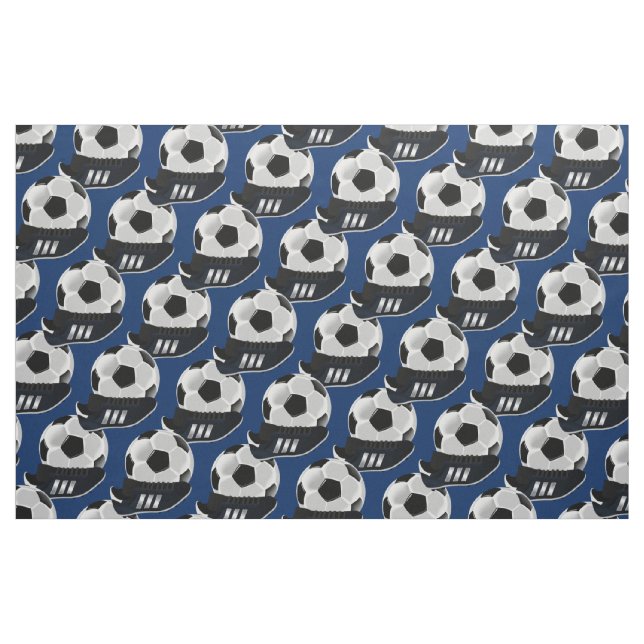 Tecido Botas e bola do futebol do futebol dos meninos (Fat Quarter)