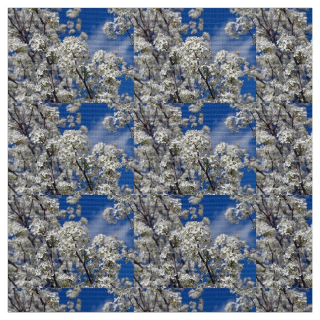 Tecido Bradford Pear Blooms (Modelo)