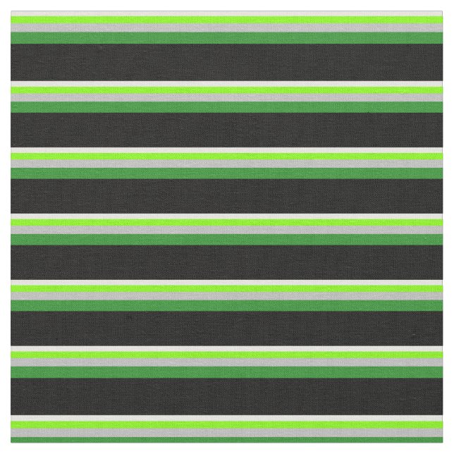 Tecido Branco, Chartreuse, Cinzas, verde florestal e pret (Detalhe)