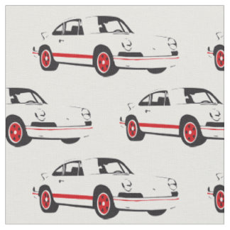 Tecido branco clássico do carro de esportes