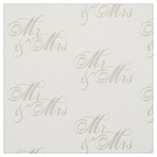 Tecido Branco da Celebração de Casamento do Sr&Sra