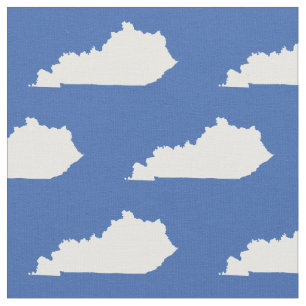 Tecido Branco do teste padrão do estado de Kentucky no
