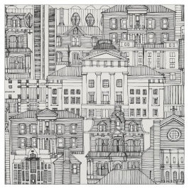 Tecido branco preto do Torre NC Raleigh