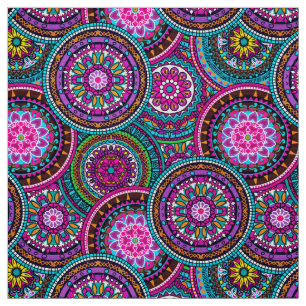 Tecido Bright Bohemian Boho Hippy Chic Patterno