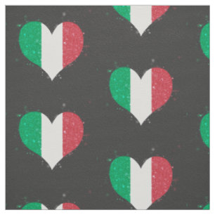 Tecido Brilho da bandeira de Italia bonito