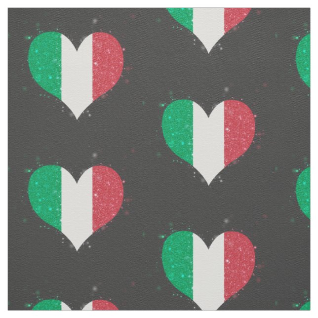 Tecido Brilho da bandeira de Italia bonito (Modelo)