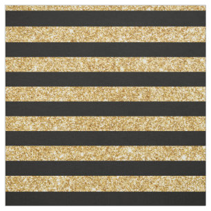 Tecido Brilho Dourado elegante e teste padrão preto da