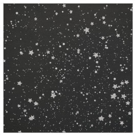 Tecido Brilho Stars2 - Preto de prata