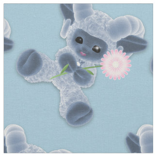 Tecido Brinquedo de pelúcia para bebês, azul-campo