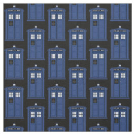 Tecido britânico azul da caixa de polícia para o