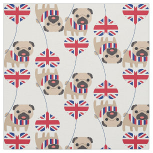 Tecido britânico Pug