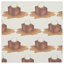 Tecido British Sticky Toffee Pudim Inglês Comida Dessert