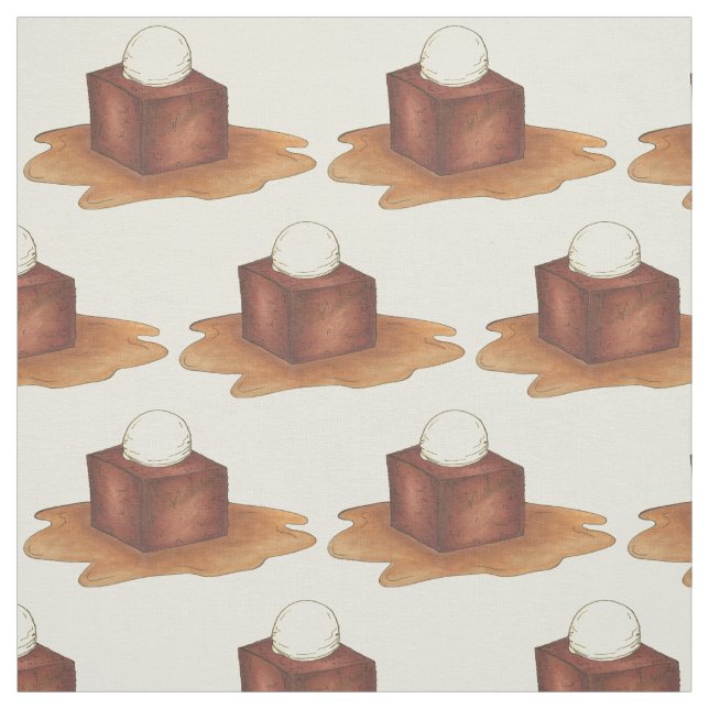 Tecido British Sticky Toffee Pudim Inglês Comida Dessert (Modelo)