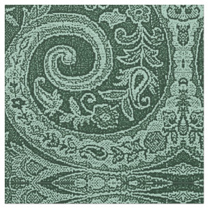 TECIDO BROCADE FLORAL VERDE