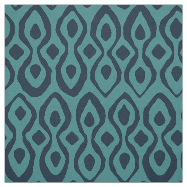 Tecido brocade indigo azul (Modelo)