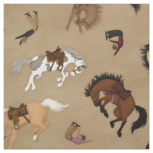 Tecido Broncs e Cowboys (grande escala)
