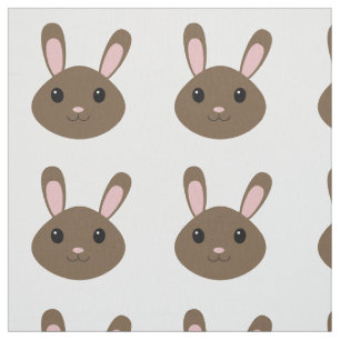 Tecido Brown Bunny Adorável